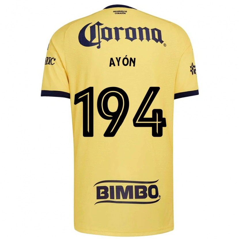 Danxen Mujer Camiseta César Ayón #194 Amarillo Rojo Negro 1ª Equipación 2026/27 La Camisa