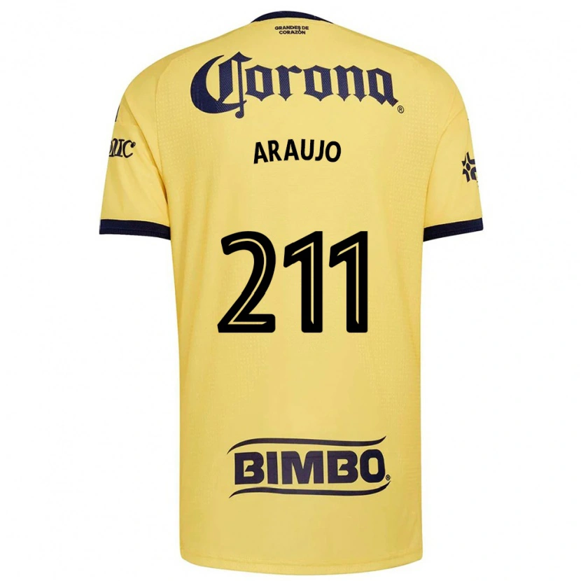 Danxen Mujer Camiseta Andrés Araujo #211 Amarillo Rojo Negro 1ª Equipación 2026/27 La Camisa