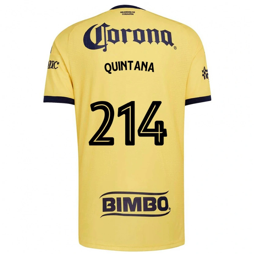 Danxen Mujer Camiseta Diego Quintana #214 Amarillo Rojo Negro 1ª Equipación 2026/27 La Camisa