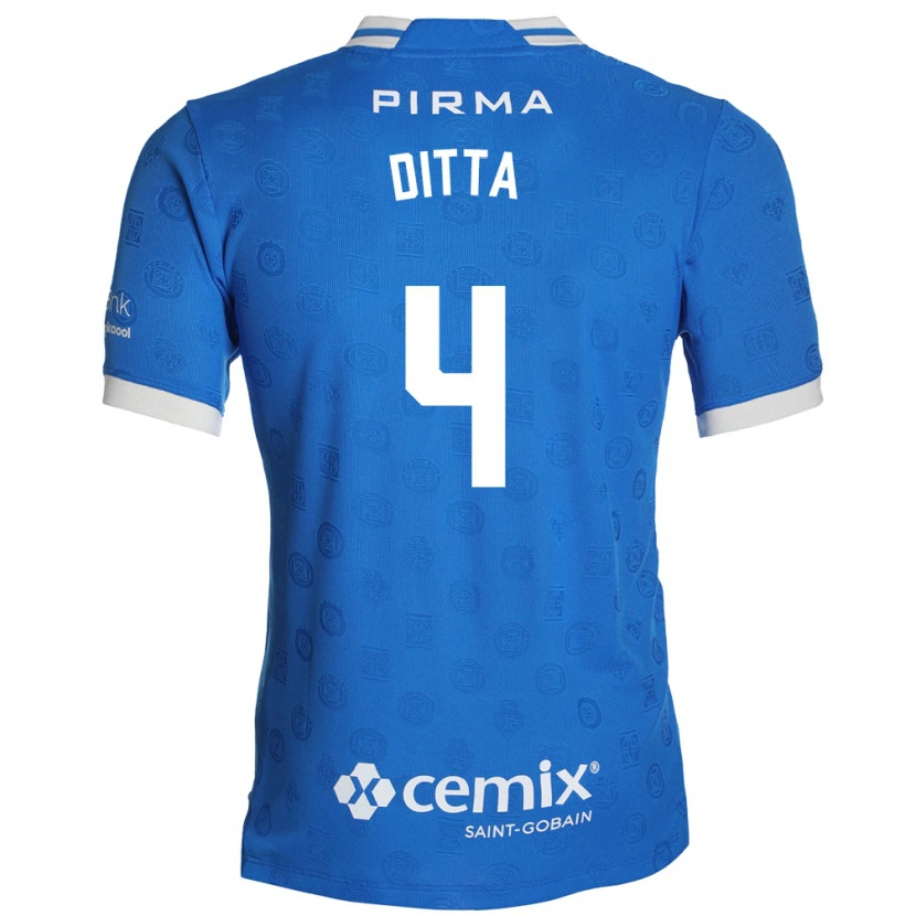 Danxen Mujer Camiseta Willer Ditta #4 Azul Blanco Rojo 1ª Equipación 2026/27 La Camisa
