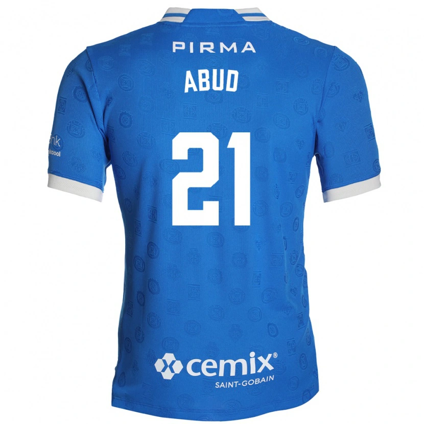 Danxen Mujer Camiseta Karime Abud #21 Azul Blanco Rojo 1ª Equipación 2026/27 La Camisa