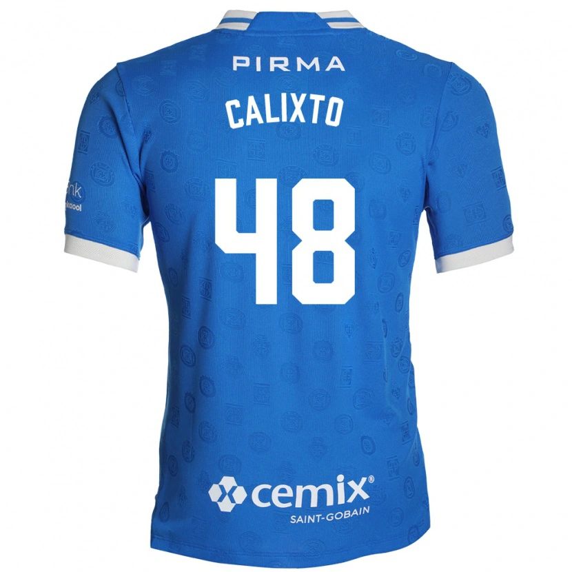 Danxen Mujer Camiseta Nicolás Calixto #48 Azul Blanco Rojo 1ª Equipación 2026/27 La Camisa