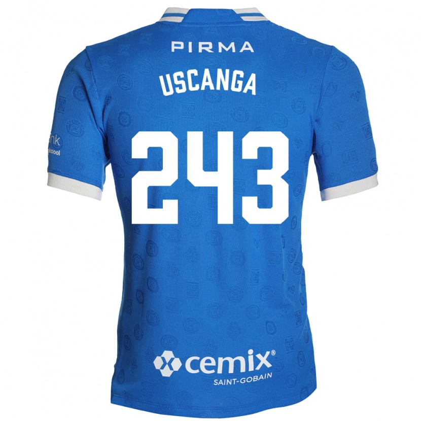 Danxen Mujer Camiseta Rubén Uscanga #243 Azul Blanco Rojo 1ª Equipación 2026/27 La Camisa