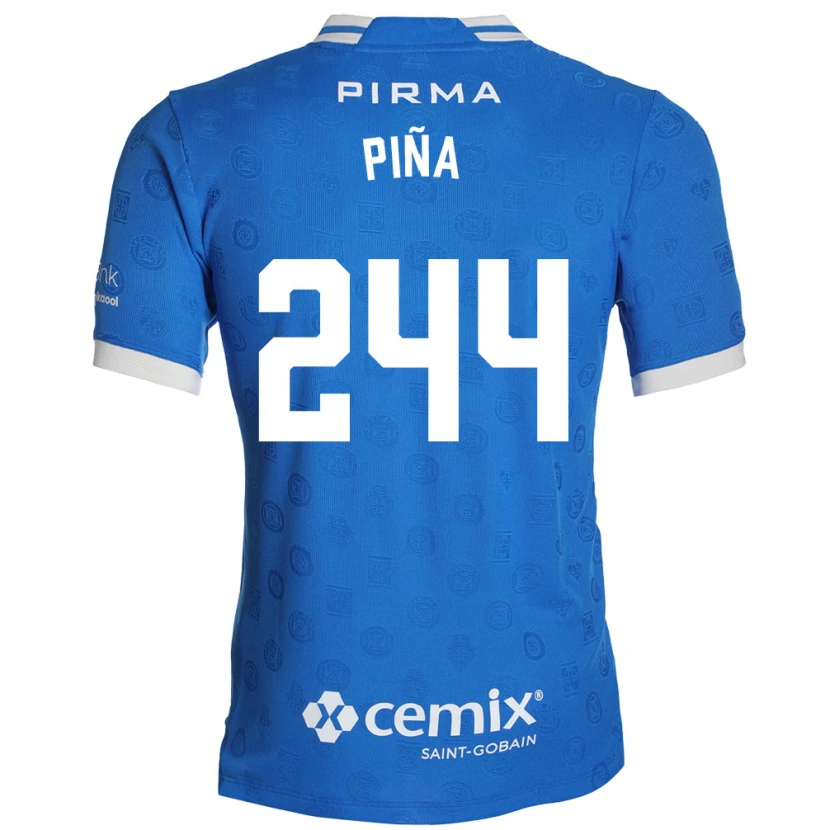 Danxen Mujer Camiseta Oscar Piña #244 Azul Blanco Rojo 1ª Equipación 2026/27 La Camisa