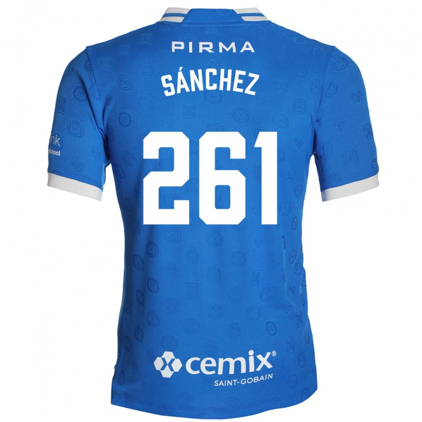 Danxen Mujer Camiseta Paulo Sánchez #261 Azul Blanco Rojo 1ª Equipación 2026/27 La Camisa