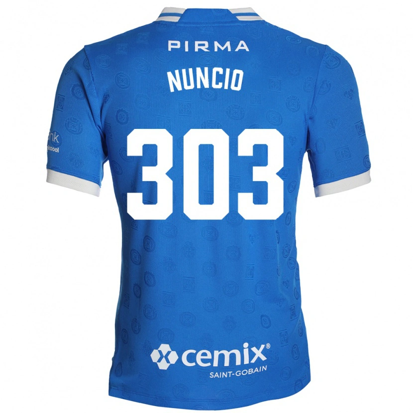 Danxen Mujer Camiseta Carlos Nuncio #303 Azul Blanco Rojo 1ª Equipación 2026/27 La Camisa