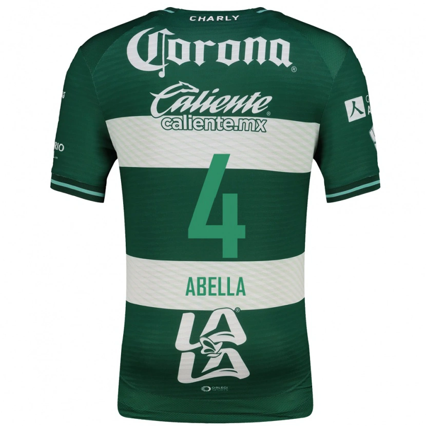 Danxen Mujer Camiseta José Abella #4 Verde Blanco 1ª Equipación 2026/27 La Camisa