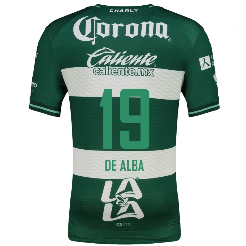Danxen Mujer Camiseta Luisa De Alba #19 Verde Blanco 1ª Equipación 2026/27 La Camisa