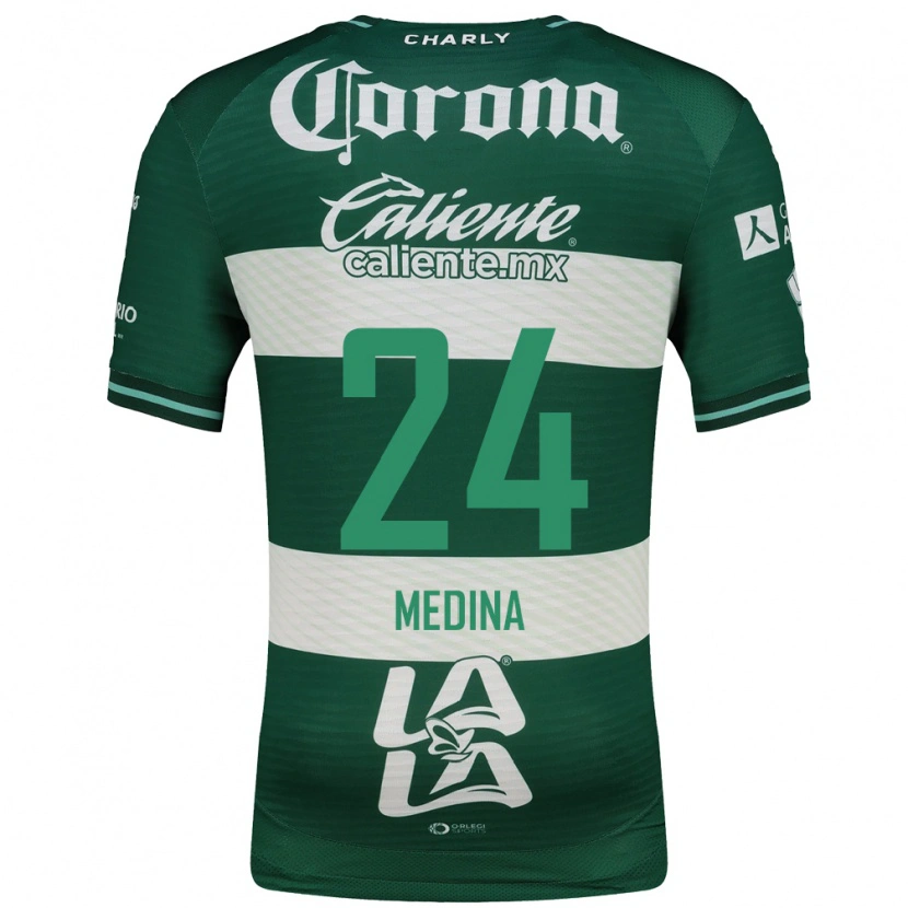 Danxen Mujer Camiseta Diego Medina #24 Verde Blanco 1ª Equipación 2026/27 La Camisa