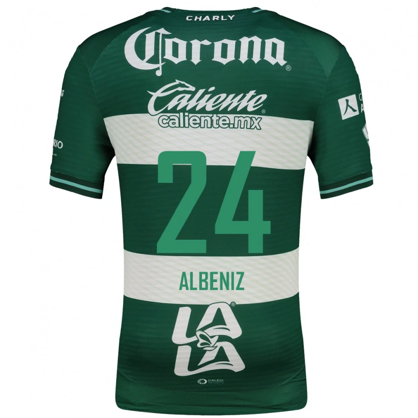 Danxen Mujer Camiseta Maika Albeniz #24 Verde Blanco 1ª Equipación 2026/27 La Camisa