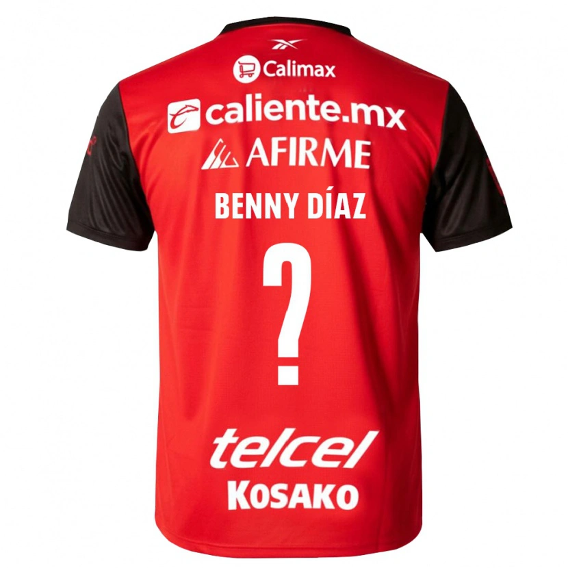 Danxen Mujer Camiseta Benny Diaz #0 Negro Rojo 1ª Equipación 2026/27 La Camisa