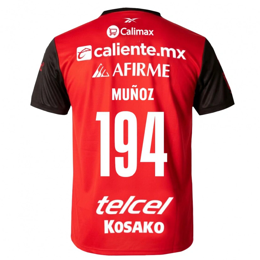 Danxen Mujer Camiseta Pablo Muñoz #194 Negro Rojo 1ª Equipación 2026/27 La Camisa