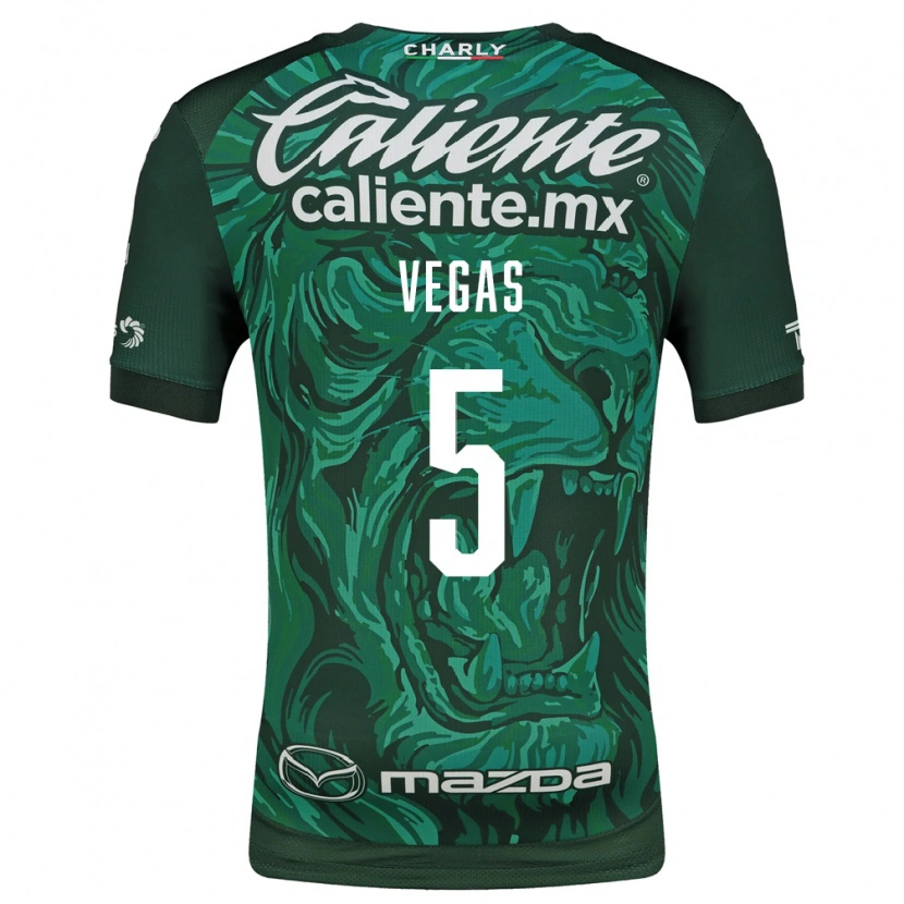 Danxen Mujer Camiseta Sebastián Vegas #5 Verde Negro 1ª Equipación 2026/27 La Camisa