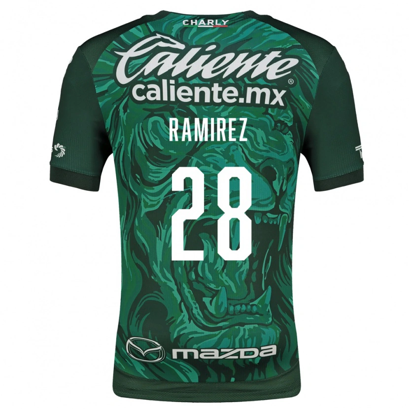 Danxen Mujer Camiseta David Ramírez #28 Verde Negro 1ª Equipación 2026/27 La Camisa
