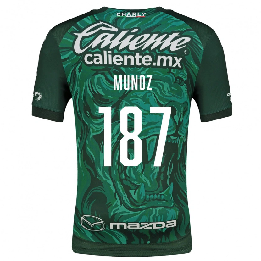 Danxen Mujer Camiseta Diego Muñoz #187 Verde Negro 1ª Equipación 2026/27 La Camisa
