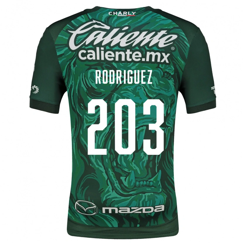 Danxen Mujer Camiseta César Rodríguez #203 Verde Negro 1ª Equipación 2026/27 La Camisa