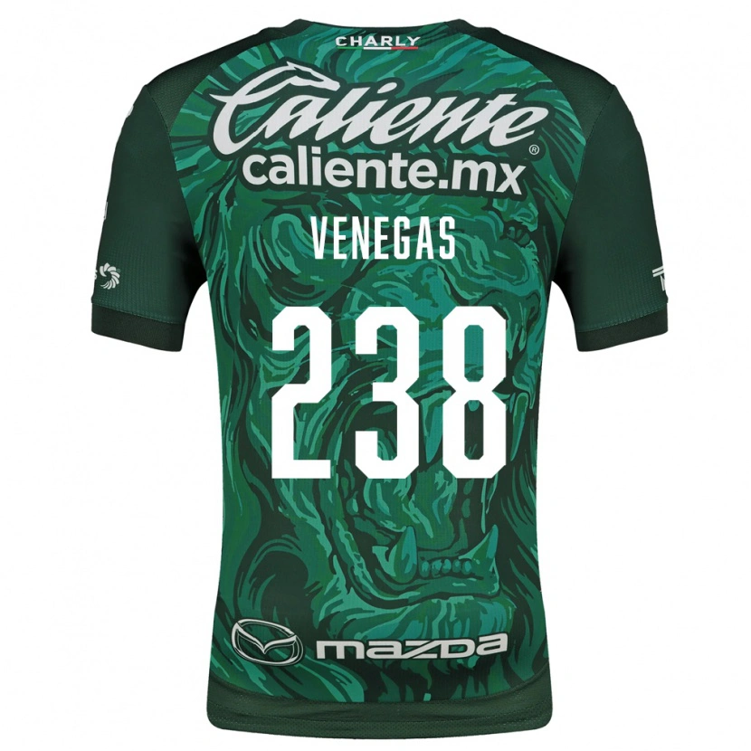 Danxen Mujer Camiseta Luis Venegas #238 Verde Negro 1ª Equipación 2026/27 La Camisa