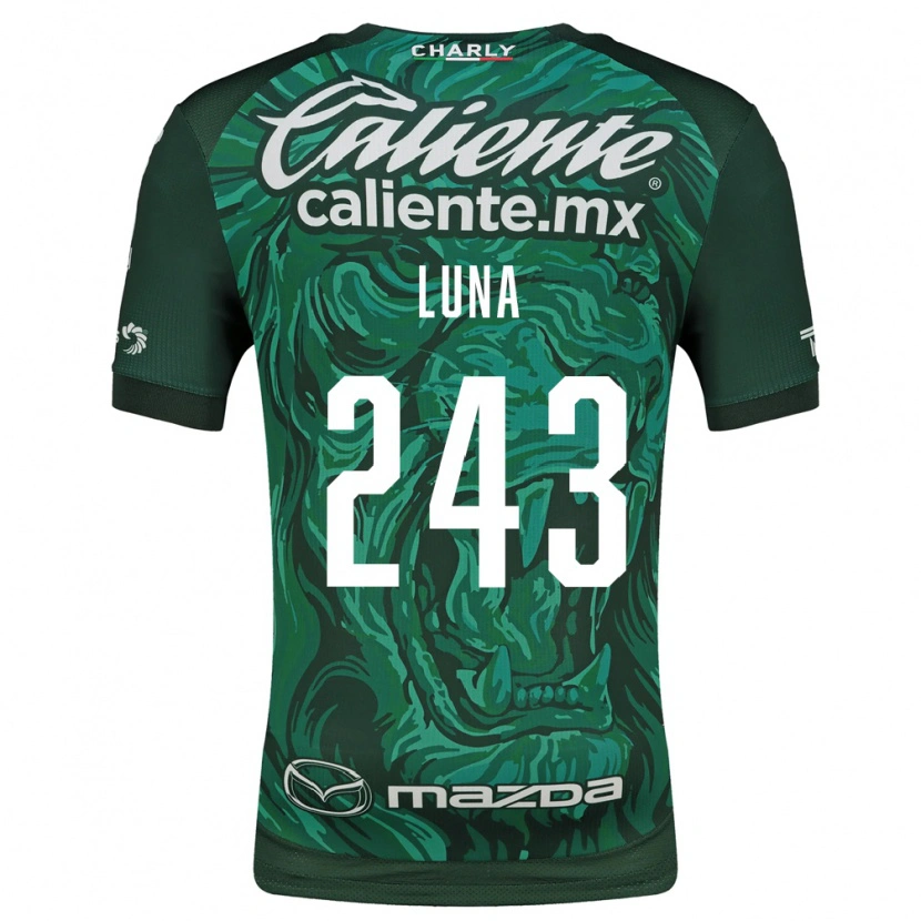 Danxen Mujer Camiseta Sergio Luna #243 Verde Negro 1ª Equipación 2026/27 La Camisa