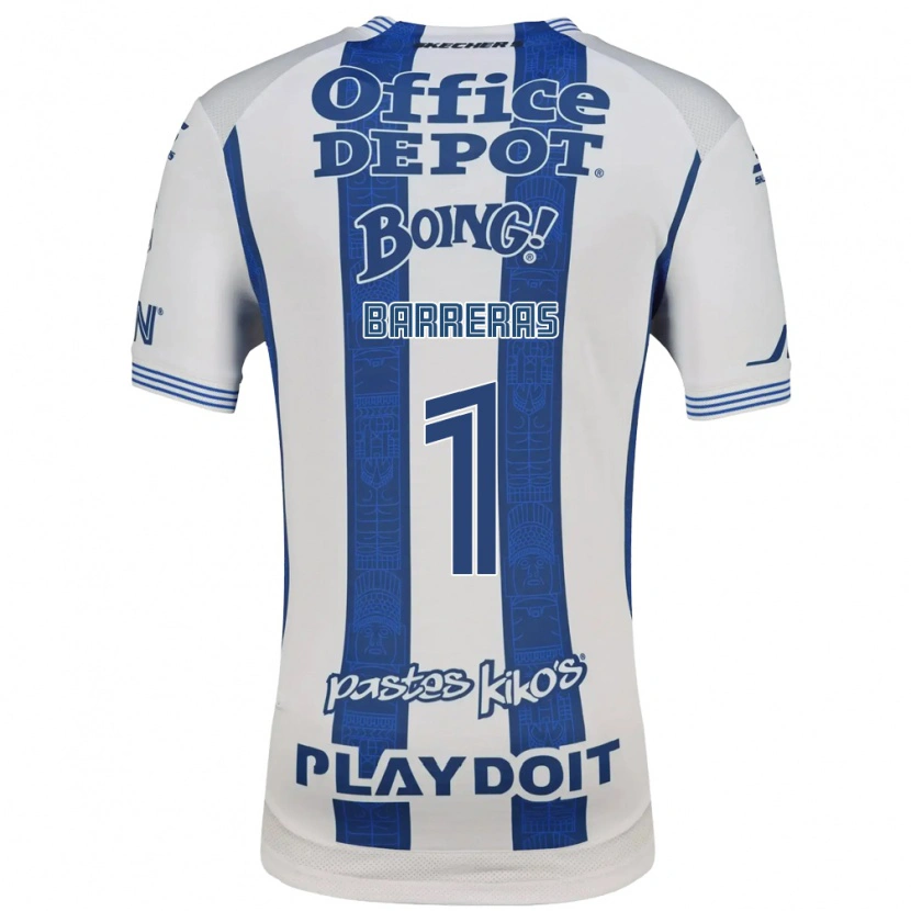 Danxen Mujer Camiseta Esthefanny Barreras #1 Blanco Azul Marino 1ª Equipación 2026/27 La Camisa