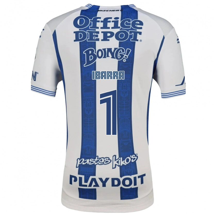 Danxen Mujer Camiseta Fabiola Ibarra #1 Blanco Azul Marino 1ª Equipación 2026/27 La Camisa