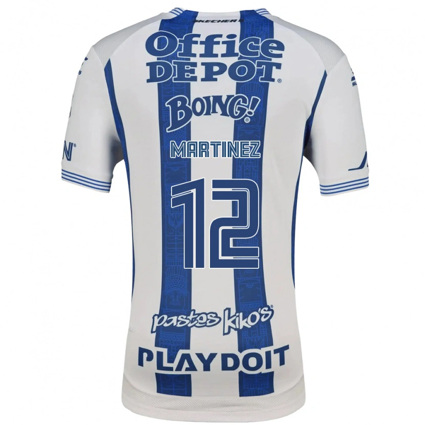 Danxen Mujer Camiseta Sofía Martínez #12 Blanco Azul Marino 1ª Equipación 2026/27 La Camisa