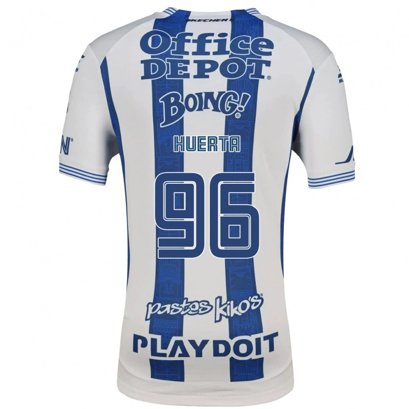 Danxen Mujer Camiseta Edwin Huerta #96 Blanco Azul Marino 1ª Equipación 2026/27 La Camisa