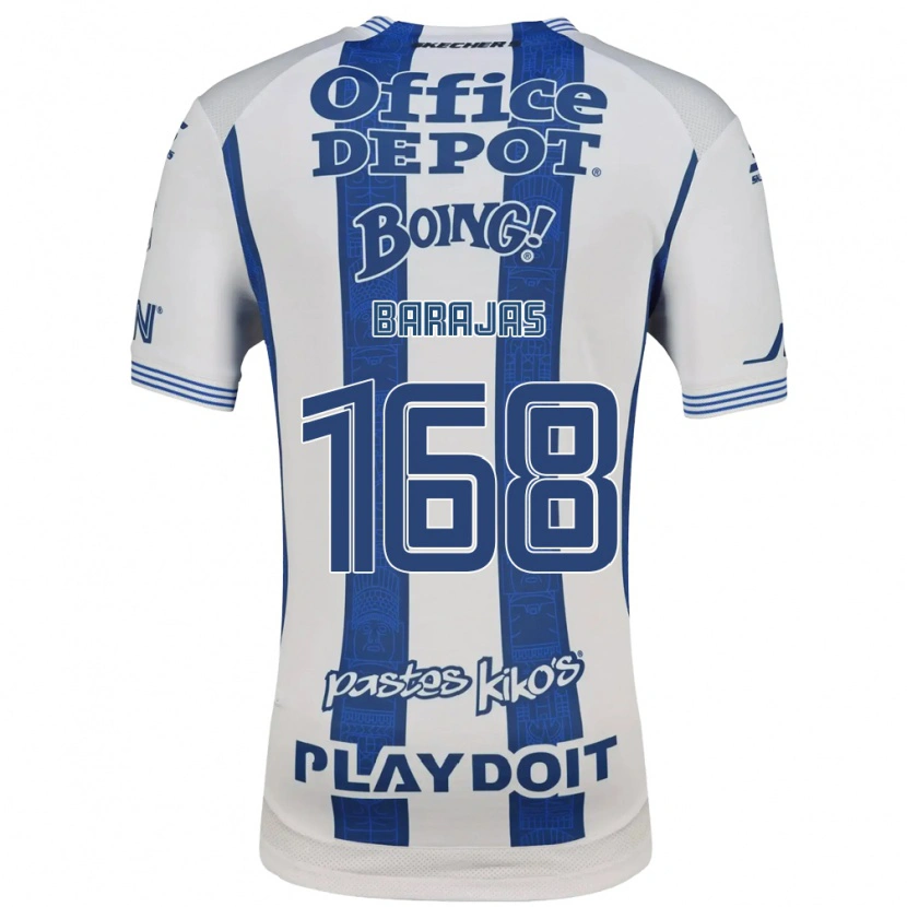 Danxen Mujer Camiseta Giovanni Barajas #168 Blanco Azul Marino 1ª Equipación 2026/27 La Camisa