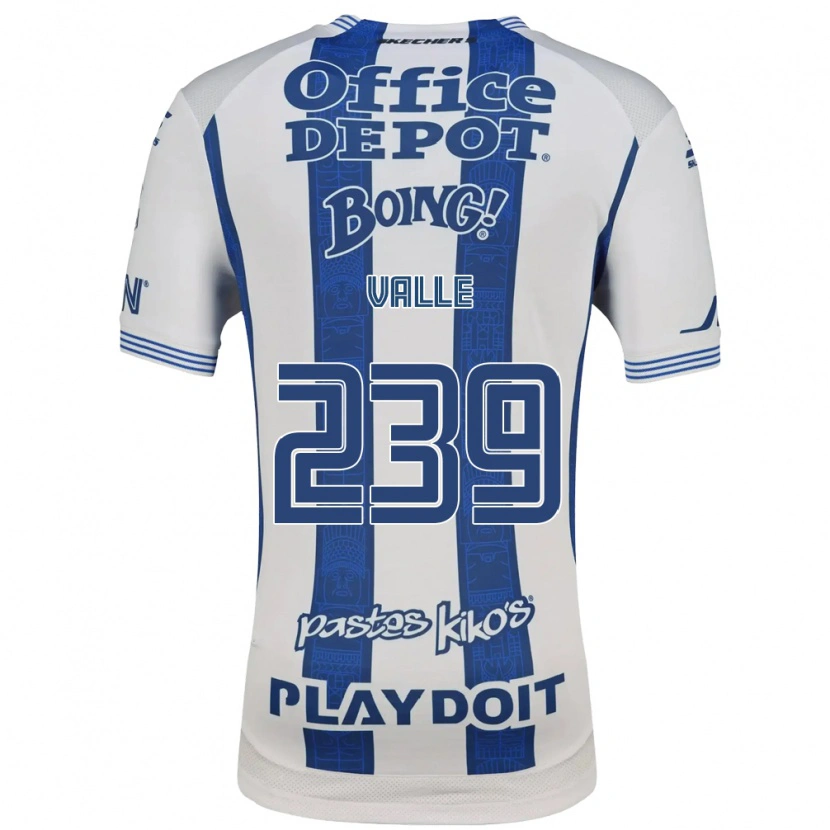Danxen Mujer Camiseta Cristhian Valle #239 Blanco Azul Marino 1ª Equipación 2026/27 La Camisa
