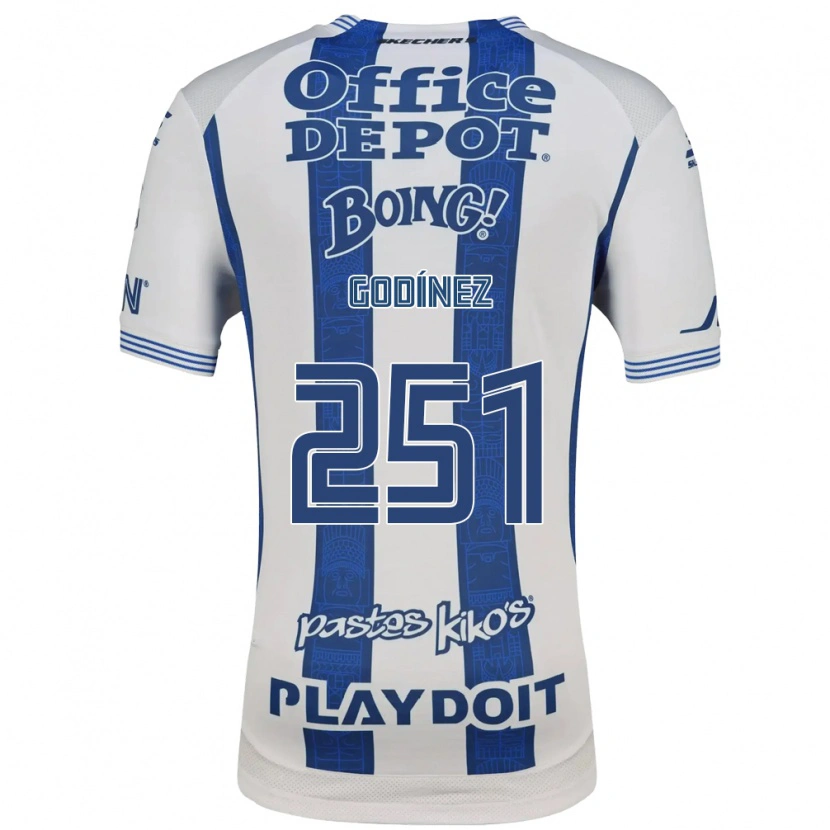 Danxen Mujer Camiseta Daniel Godínez #251 Blanco Azul Marino 1ª Equipación 2026/27 La Camisa