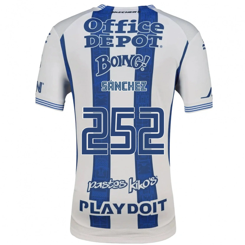Danxen Mujer Camiseta Eliud Sánchez #252 Blanco Azul Marino 1ª Equipación 2026/27 La Camisa