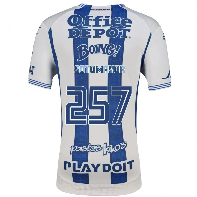 Danxen Mujer Camiseta Jacob Sotomayor #257 Blanco Azul Marino 1ª Equipación 2026/27 La Camisa