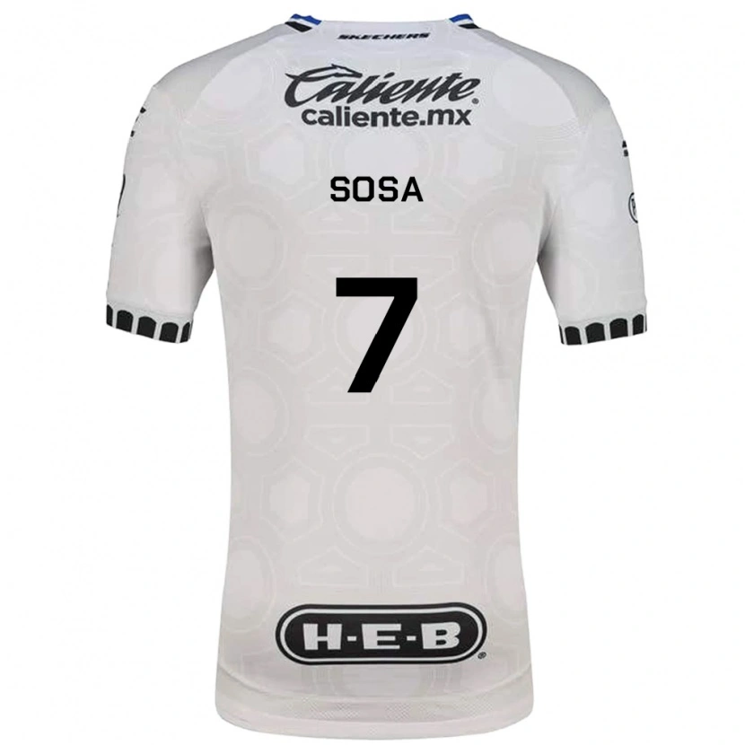 Danxen Mujer Camiseta Samuel Sosa #7 Blanco Negro Azul 1ª Equipación 2026/27 La Camisa