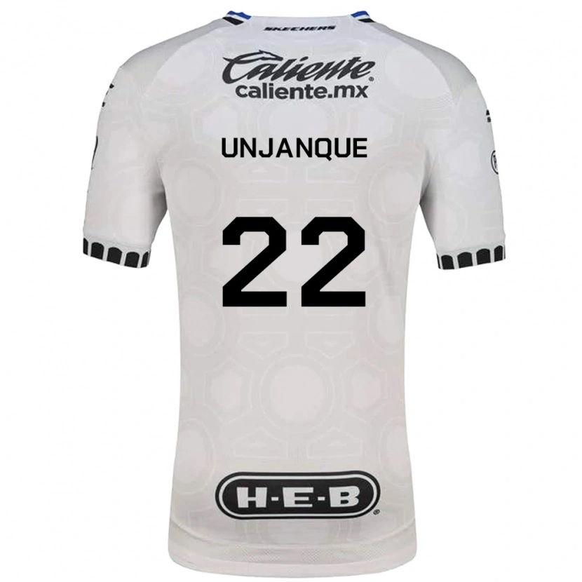 Danxen Mujer Camiseta Jean Unjanque #22 Blanco Negro Azul 1ª Equipación 2026/27 La Camisa