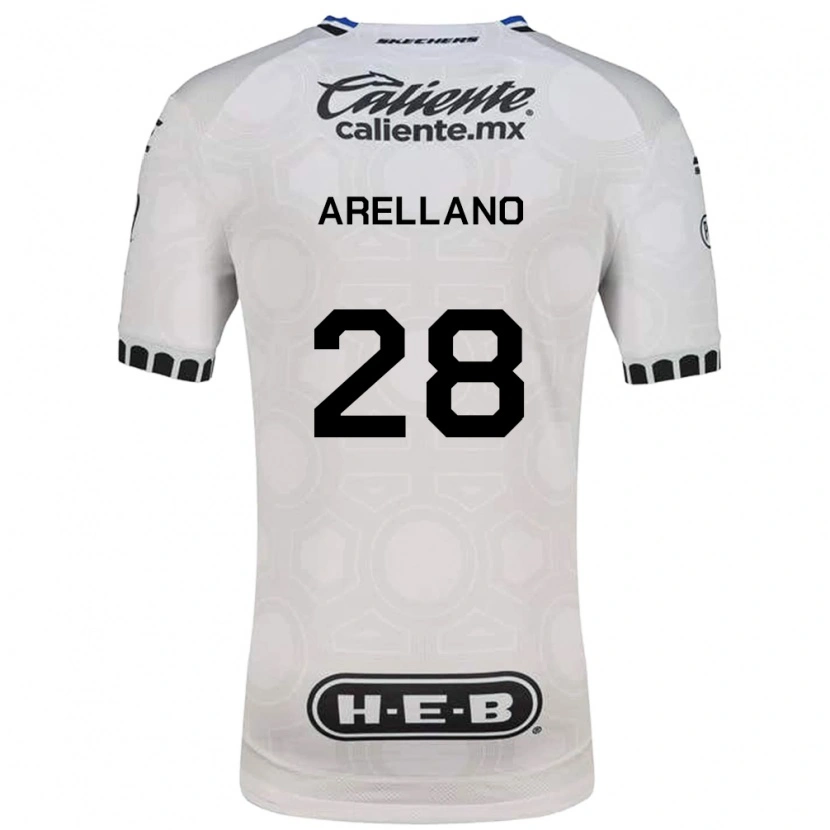 Danxen Mujer Camiseta Jesús Arellano #28 Blanco Negro Azul 1ª Equipación 2026/27 La Camisa