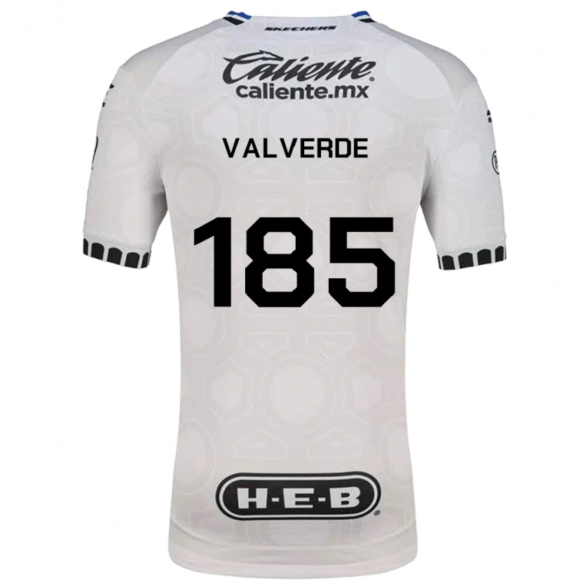 Danxen Mujer Camiseta Luis Valverde #185 Blanco Negro Azul 1ª Equipación 2026/27 La Camisa
