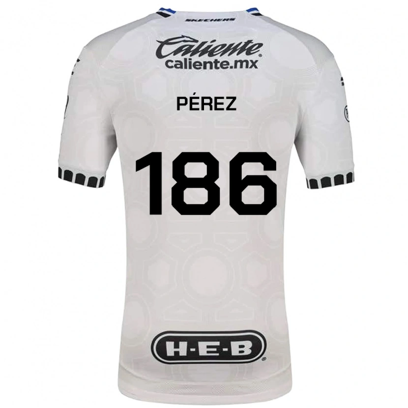 Danxen Mujer Camiseta José Pérez #186 Blanco Negro Azul 1ª Equipación 2026/27 La Camisa