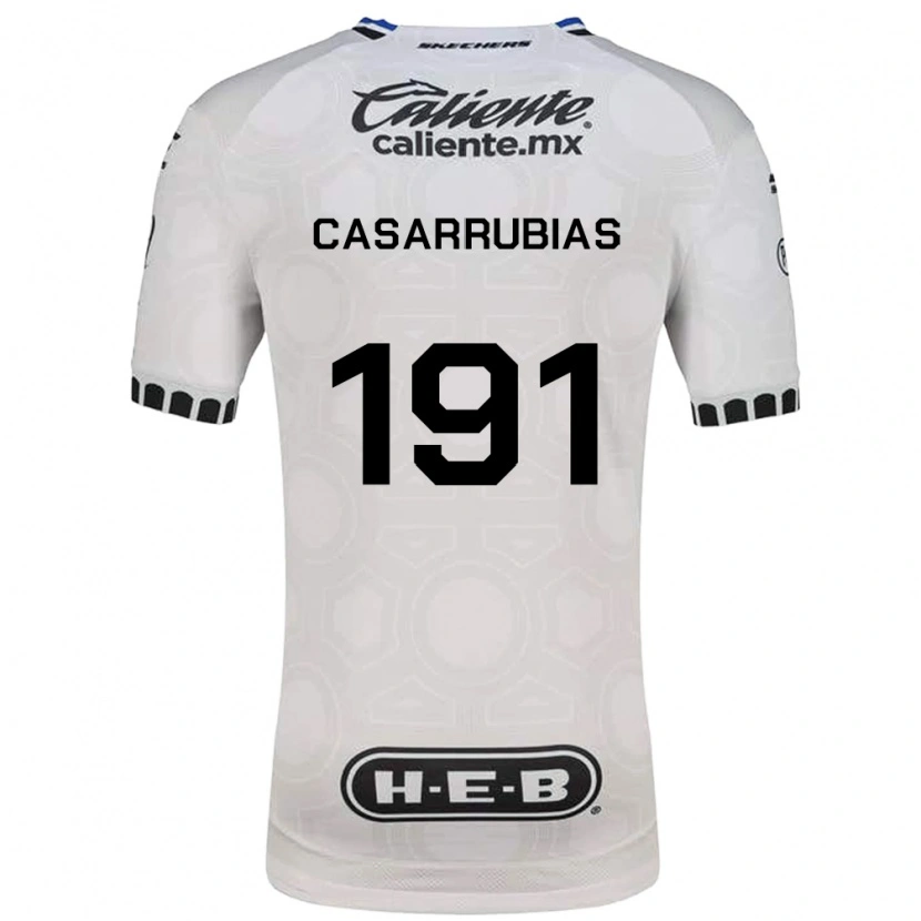 Danxen Mujer Camiseta Aaron Casarrubias #191 Blanco Negro Azul 1ª Equipación 2026/27 La Camisa