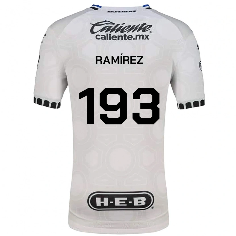 Danxen Mujer Camiseta Ángel Ramírez #193 Blanco Negro Azul 1ª Equipación 2026/27 La Camisa