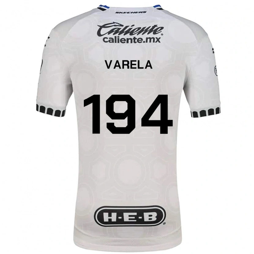 Danxen Mujer Camiseta José Varela #194 Blanco Negro Azul 1ª Equipación 2026/27 La Camisa
