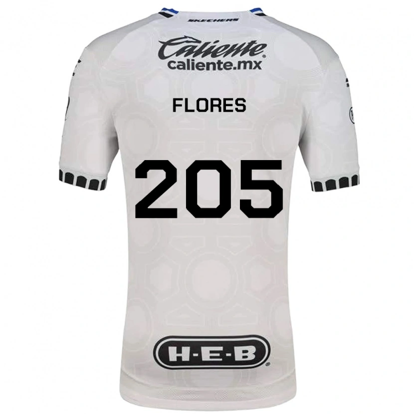 Danxen Mujer Camiseta Rolando Flores #205 Blanco Negro Azul 1ª Equipación 2026/27 La Camisa
