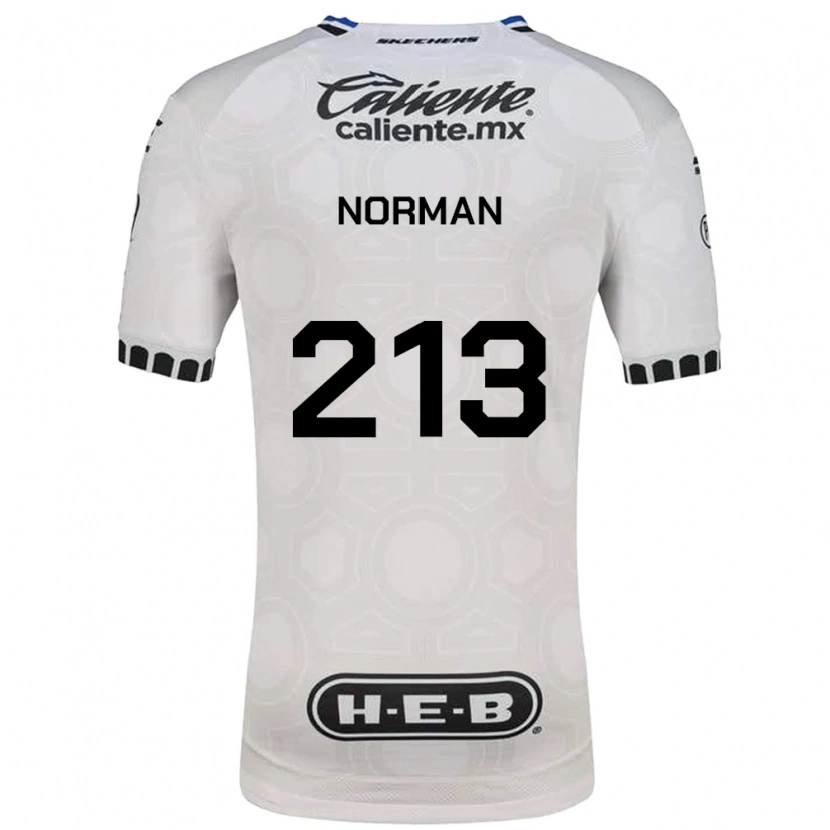 Danxen Mujer Camiseta Humberto Norman #213 Blanco Negro Azul 1ª Equipación 2026/27 La Camisa
