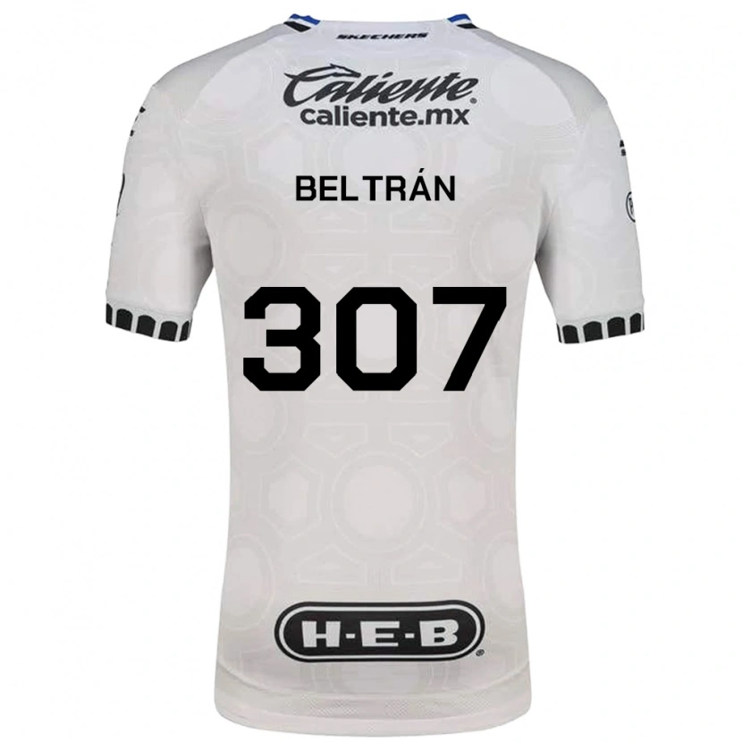 Danxen Mujer Camiseta Gael Beltrán #307 Blanco Negro Azul 1ª Equipación 2026/27 La Camisa