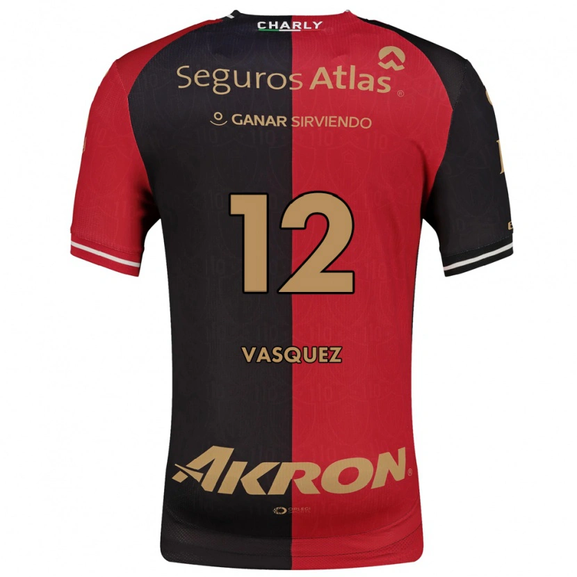 Danxen Mujer Camiseta Leyla Vasquez #12 Rojo Negro Marrón 1ª Equipación 2026/27 La Camisa