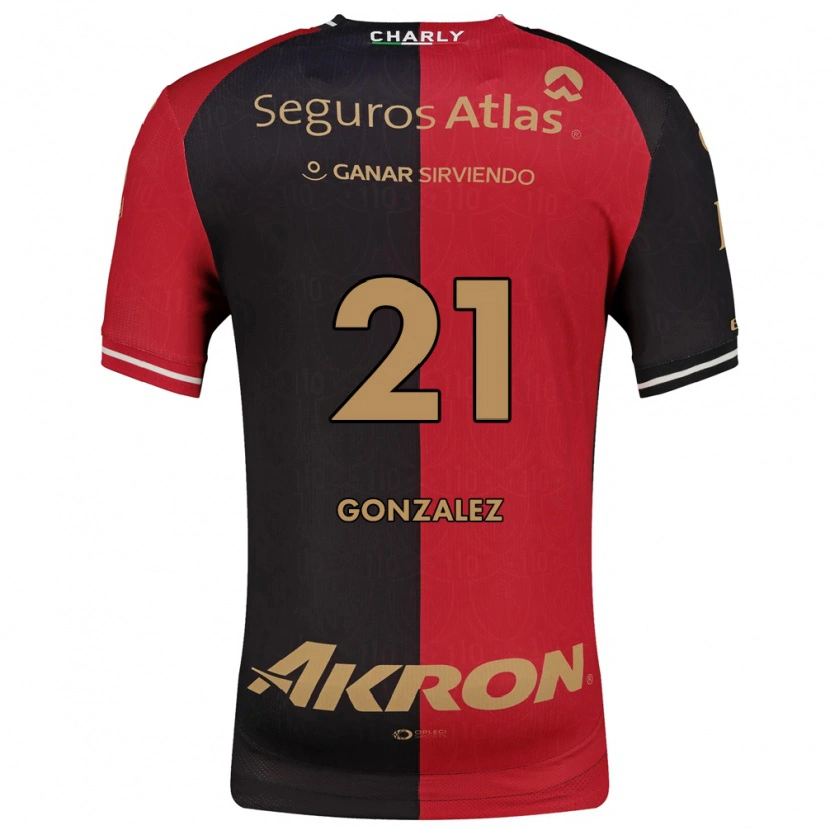 Danxen Mujer Camiseta Sarahí González #21 Rojo Negro Marrón 1ª Equipación 2026/27 La Camisa