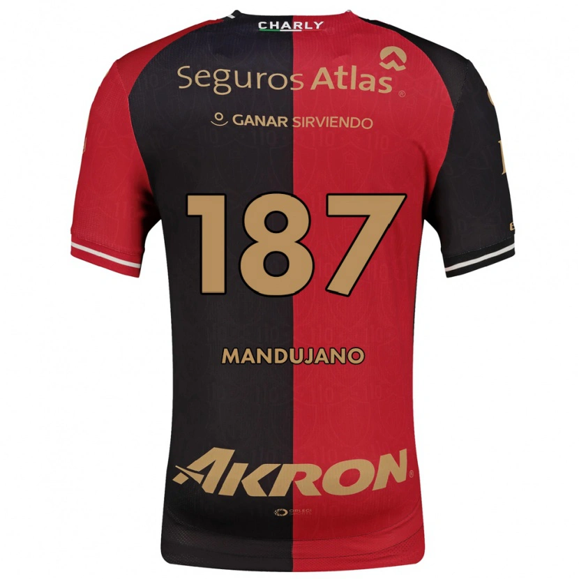 Danxen Mujer Camiseta Sebastián Mandujano #187 Rojo Negro Marrón 1ª Equipación 2026/27 La Camisa