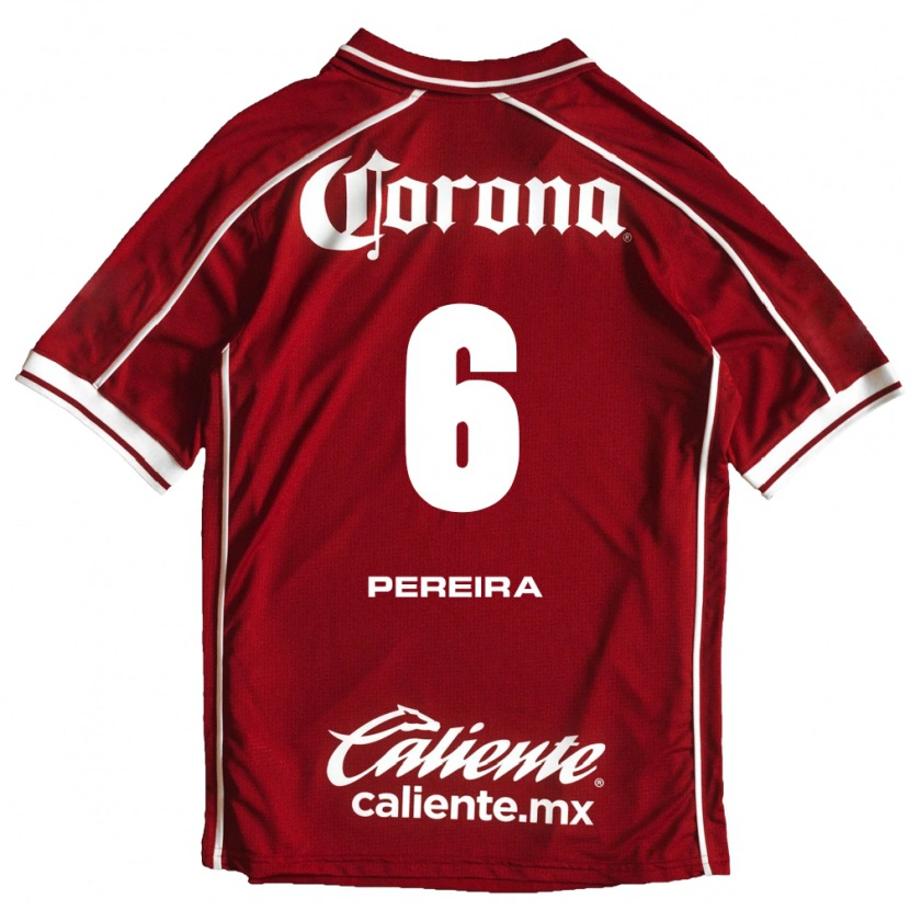 Danxen Mujer Camiseta Federico Pereira #6 Blanco Rojo 1ª Equipación 2026/27 La Camisa