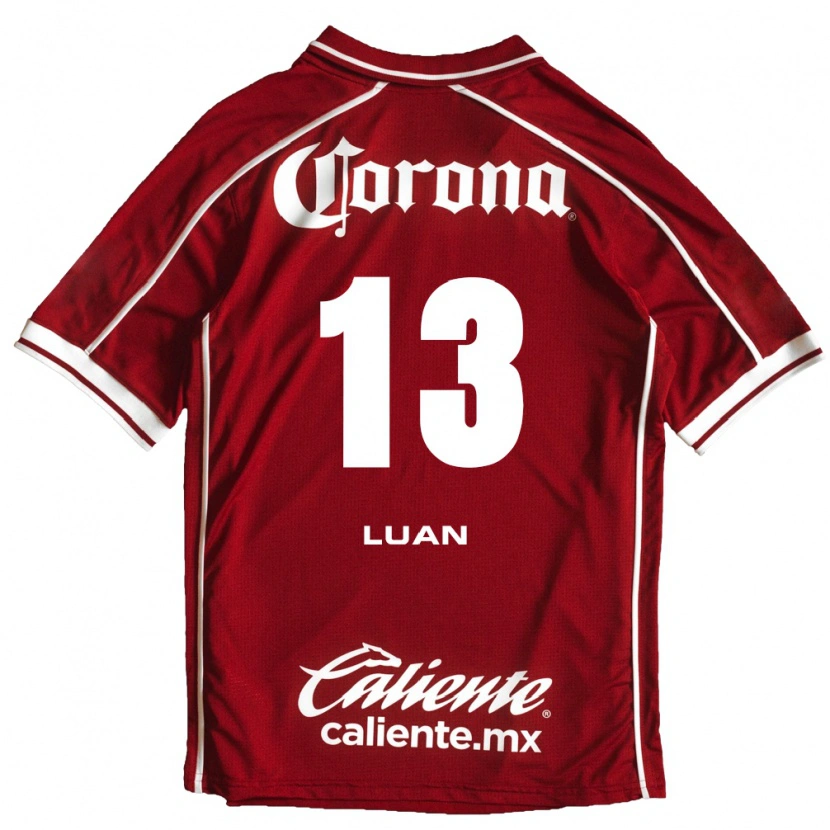 Danxen Mujer Camiseta Luan Garcia Teixeira #13 Blanco Rojo 1ª Equipación 2026/27 La Camisa