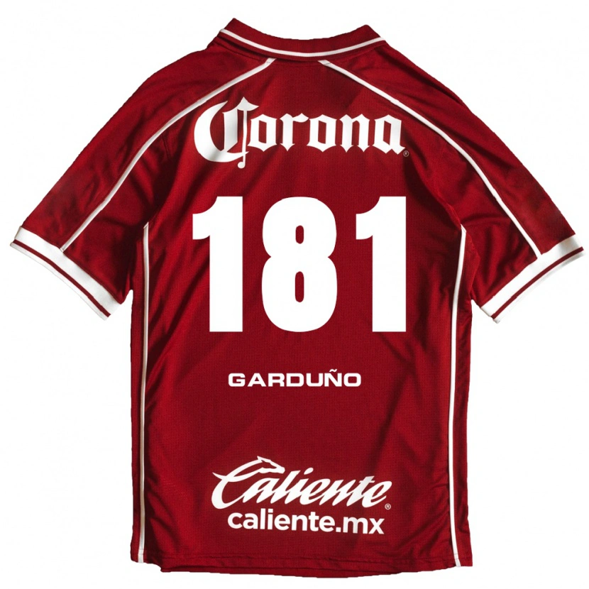 Danxen Mujer Camiseta Carlos Garduño #181 Blanco Rojo 1ª Equipación 2026/27 La Camisa