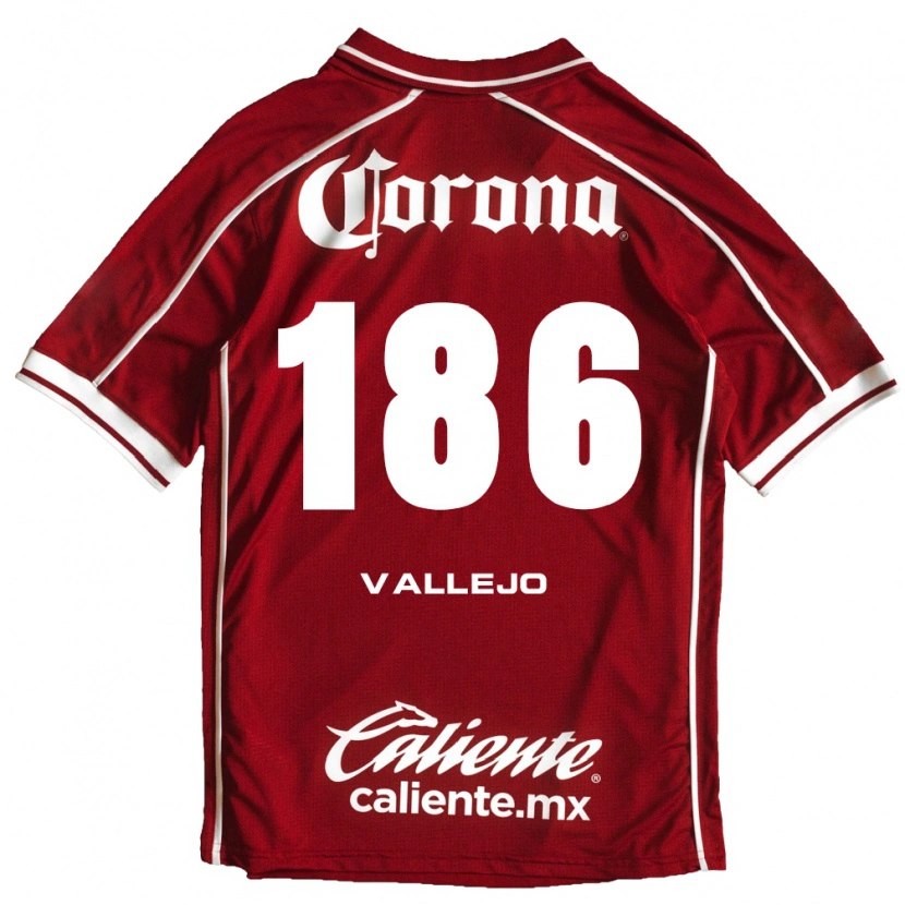 Danxen Mujer Camiseta Saúl Vallejo #186 Blanco Rojo 1ª Equipación 2026/27 La Camisa
