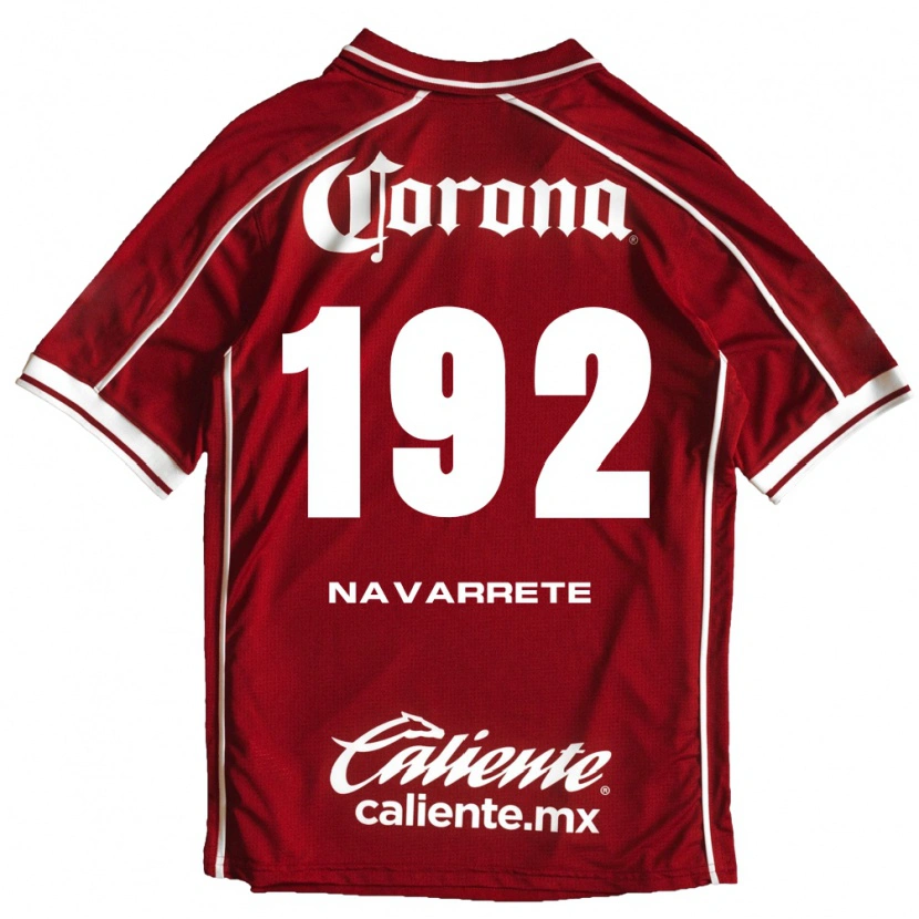 Danxen Mujer Camiseta Luis Navarrete #192 Blanco Rojo 1ª Equipación 2026/27 La Camisa